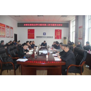 常德路桥集团本部党支部开展党史学习教育第二次专题学习研讨活动