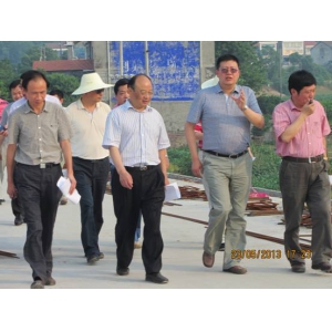 沈市长视察张公庙大桥