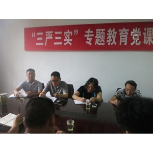 贺跃斌到厚德公司上“三严三实”专题党课