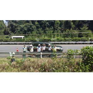 省高管局何海鹰副局长视察常吉高速水毁抢险工作