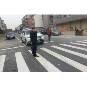 顾晓、裴德友视察指导厚德公司城区道路交安工程项目