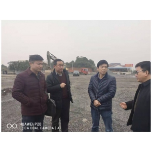 国资委领导视察四新岗沥青砼拌合站