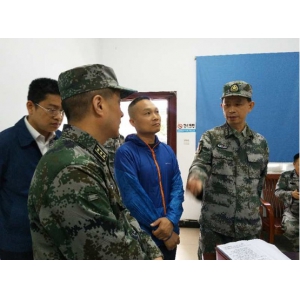 常德市军分区领导检查指导民兵道桥保障连工作