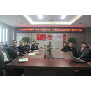 以案明纪筑防线,警钟长鸣正风纪——本部党支部5月份主题党日活动